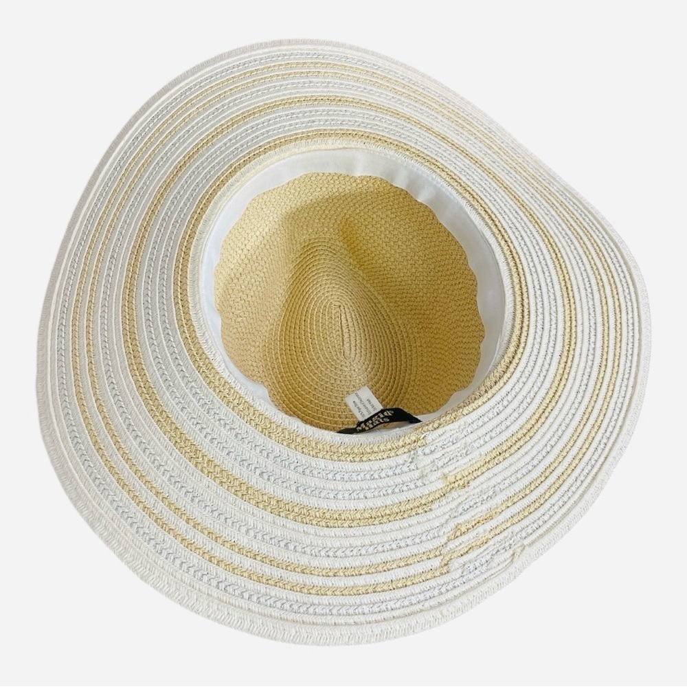 MAGID HATS Women's White
Striped sun hat ONE SIZE, Summer, Beach, picnic - Picture 6 of 13